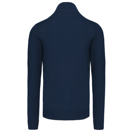 navy Chaqueta de punto con cremallera hombre