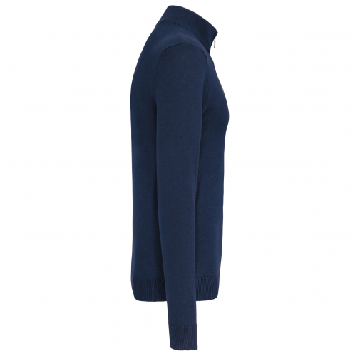 navy Chaqueta de punto con cremallera hombre
