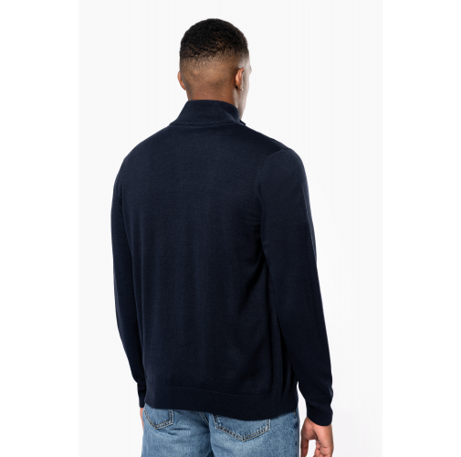 Chaqueta de punto con cremallera hombre