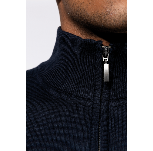 Chaqueta de punto con cremallera hombre
