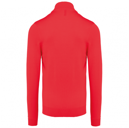 red Chaqueta de punto con cremallera hombre