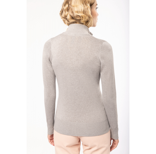 Chaqueta de punto con cremallera mujer