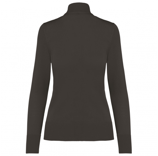 dark grey Chaqueta de punto con cremallera mujer