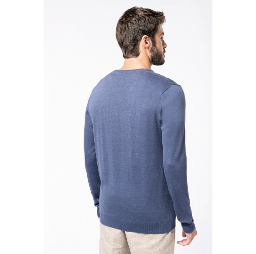 Jersey cuello de pico hombre