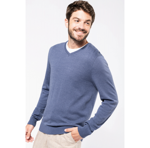 Jersey cuello de pico hombre