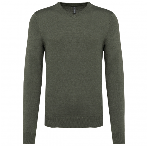 Jersey cuello de pico hombre