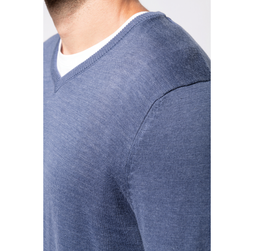 Jersey cuello de pico hombre