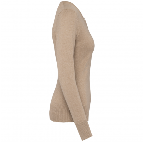 Jersey cuello de pico mujer