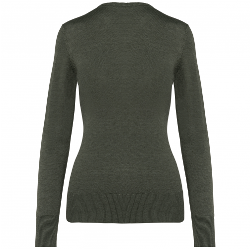 Jersey cuello de pico mujer