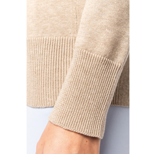 Jersey cuello de pico mujer