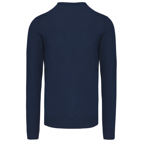 navy Jersey cuello redondo manga larga hombre