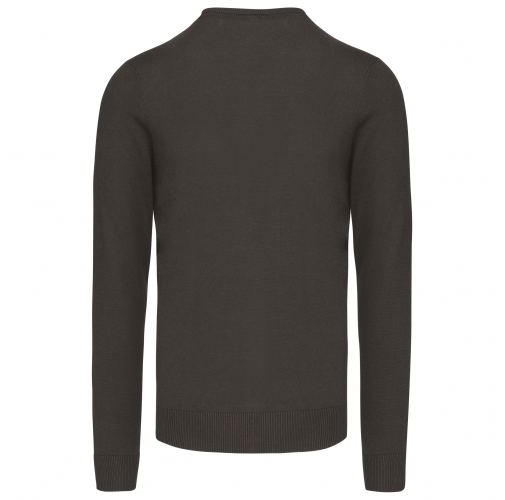 dark grey Jersey cuello redondo manga larga hombre