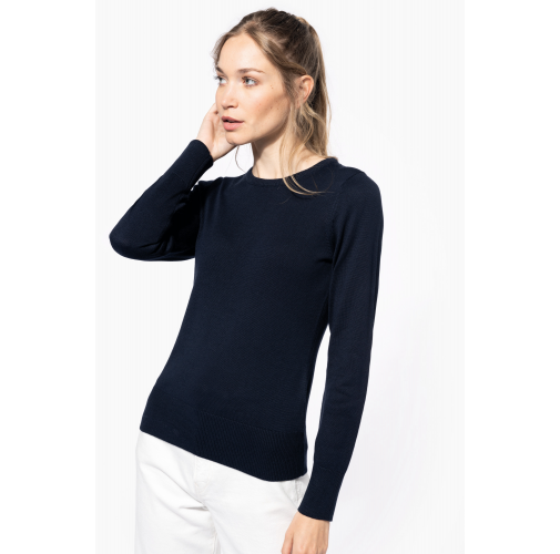 JERSEY CUELLO REDONDO MANGA LARGA MUJER