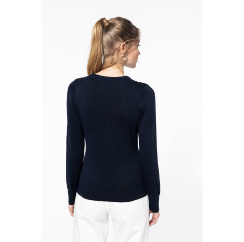 Jersey cuello redondo manga larga mujer