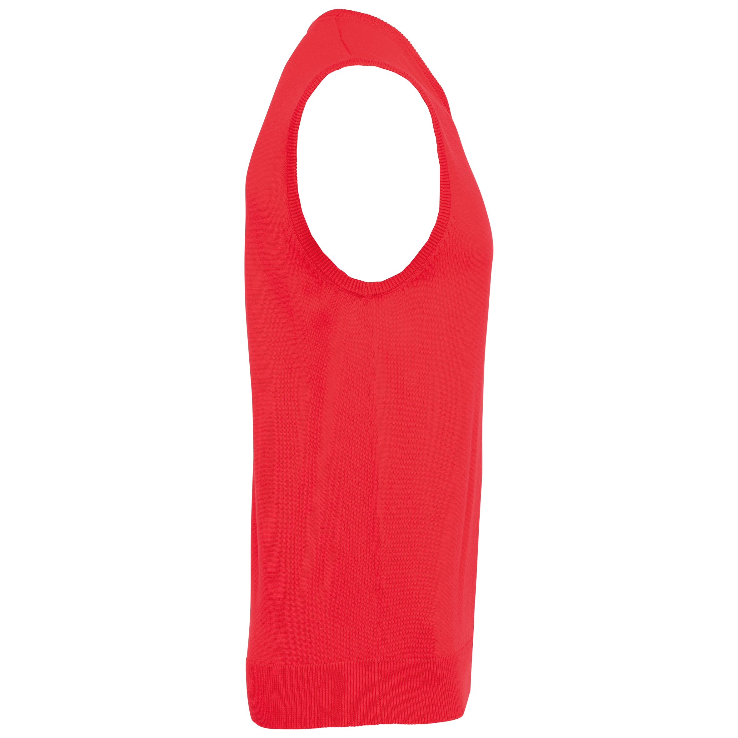 black Jersey cuello de pico sin mangas