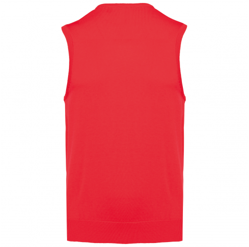 red Jersey cuello de pico sin mangas