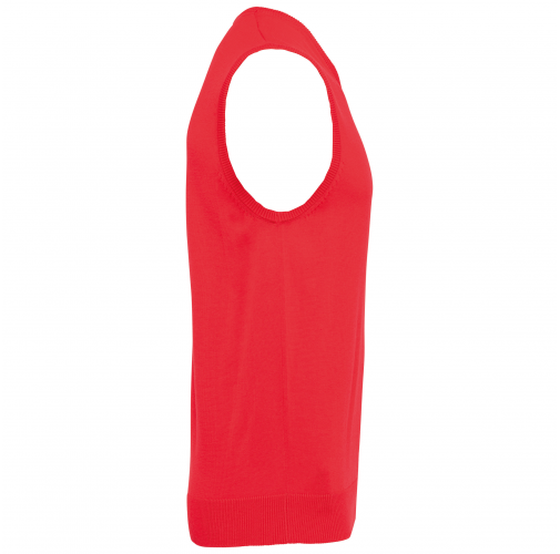 red Jersey cuello de pico sin mangas