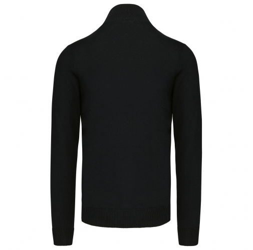 black Jersey 1/4 cremallera hombre