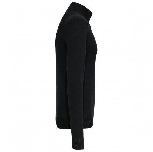 black Jersey 1/4 cremallera hombre