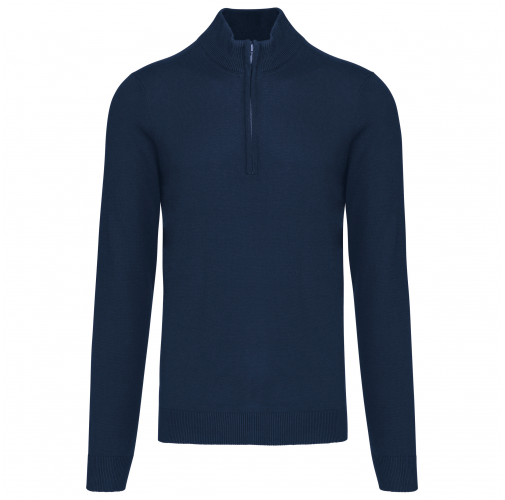 navy Jersey 1/4 cremallera hombre