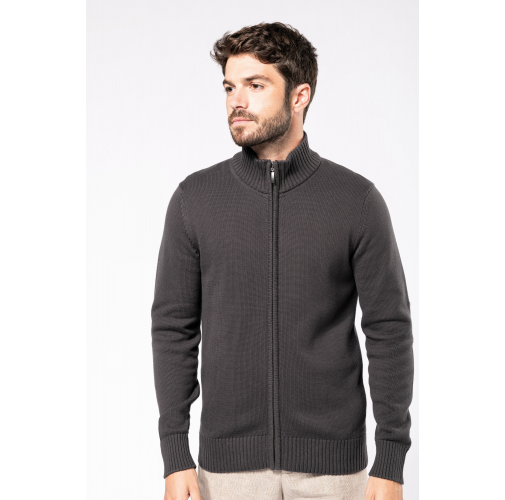 Chaqueta de punto con cremallera