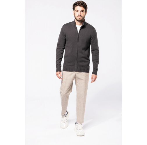 Chaqueta de punto con cremallera