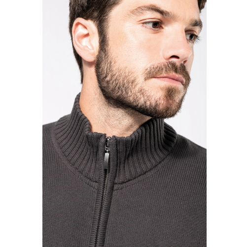 Chaqueta de punto con cremallera