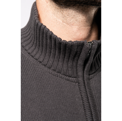 Chaqueta de punto con cremallera