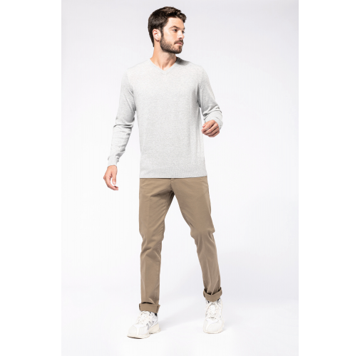 Jersey cuello de pico ecorresponsable hombre
