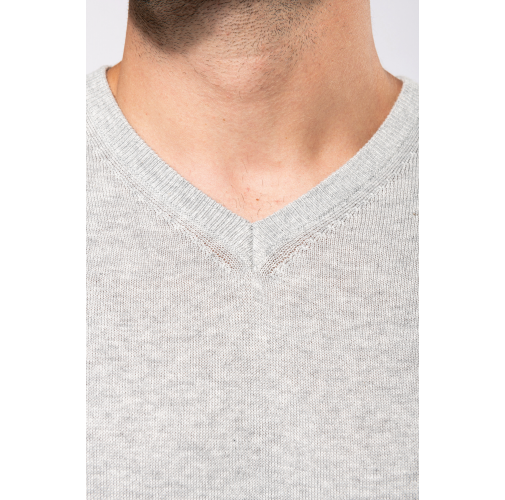 Jersey cuello de pico ecorresponsable hombre