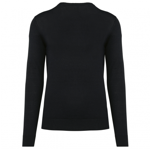 black Jersey cuello de pico ecorresponsable hombre
