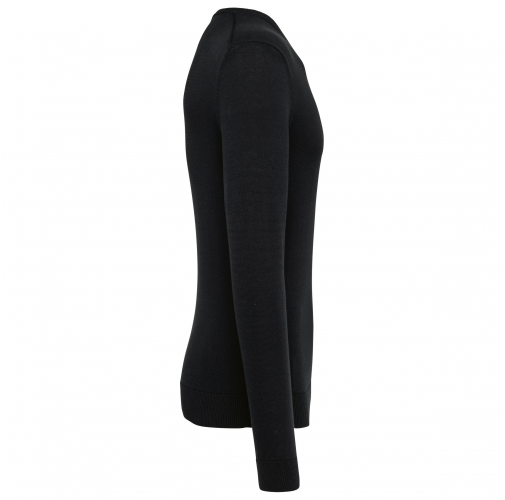 black Jersey cuello de pico ecorresponsable hombre