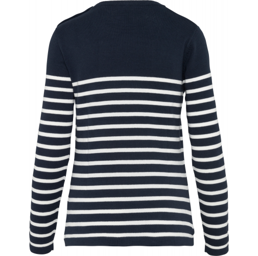 striped navy / off white Jersey Marinero para mujer