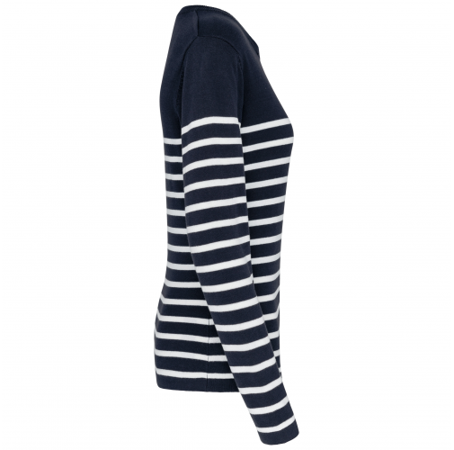 striped navy / off white Jersey Marinero para mujer