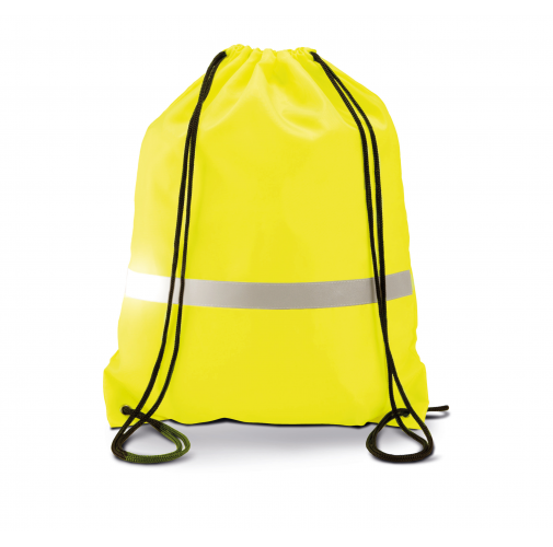 fluorescent yellow Mochila con cordones