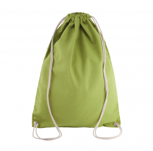 burnt lime Mochila de algodón con cordones