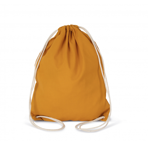 curcuma Mochila de algodón con cordones