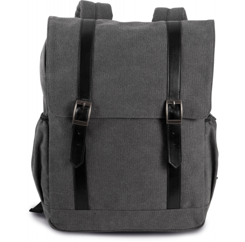 MOCHILA DE TEJIDO CANVAS CON SOLAPA