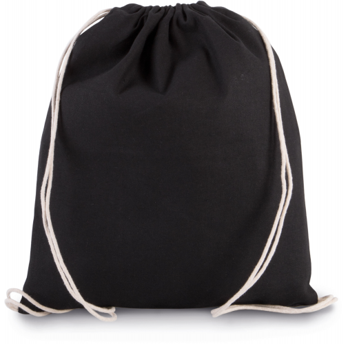 black Mochila de algodón orgánico pequeña