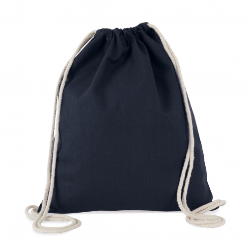 navy Mochila con cordones gruesos