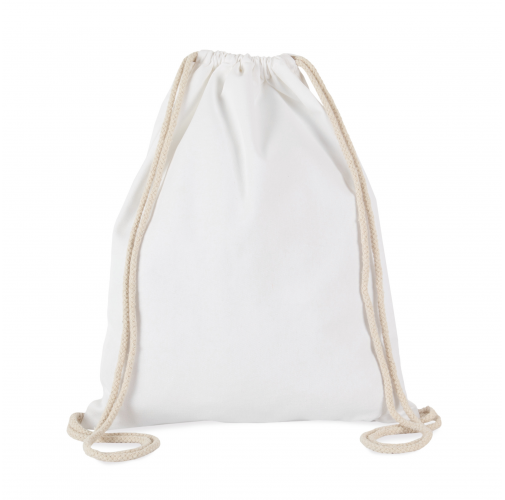 white Mochila con cordones gruesos