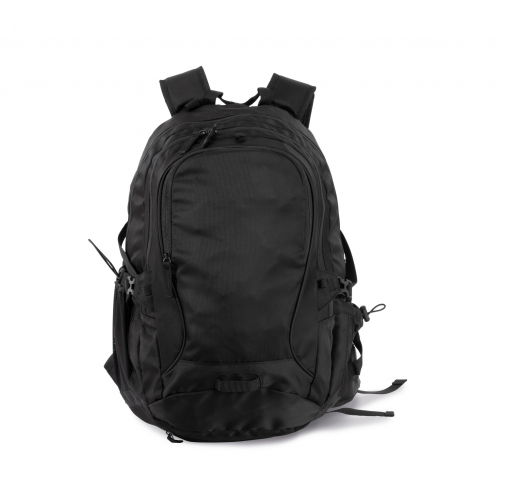 black Mochila para ocio / aire libre con portacascos