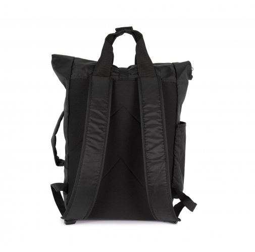 black Mochila de deporte con sistema antirrobo y riñonera extraíble