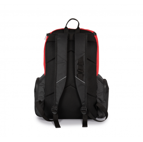 Mochila de deporte con portaobjetos confeccionada en material reciclado