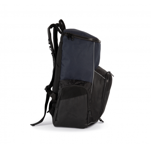 navy / black Mochila de deporte con portaobjetos confeccionada en material reciclado