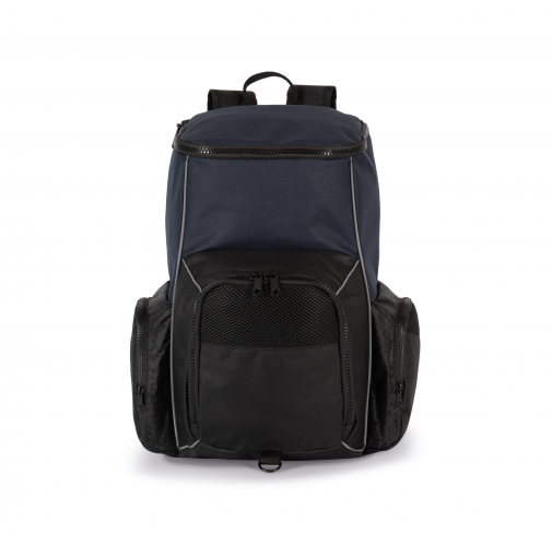 navy / black Mochila de deporte con portaobjetos confeccionada en material reciclado