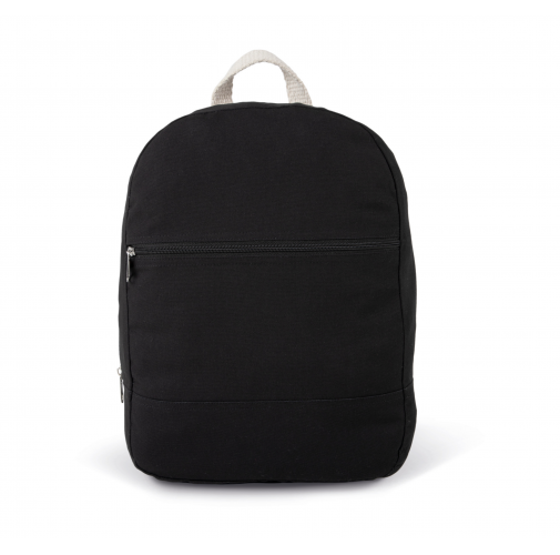 black Mochila básica de algodón