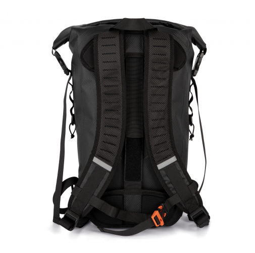 black Mochila impermeable con compartimento para el casco