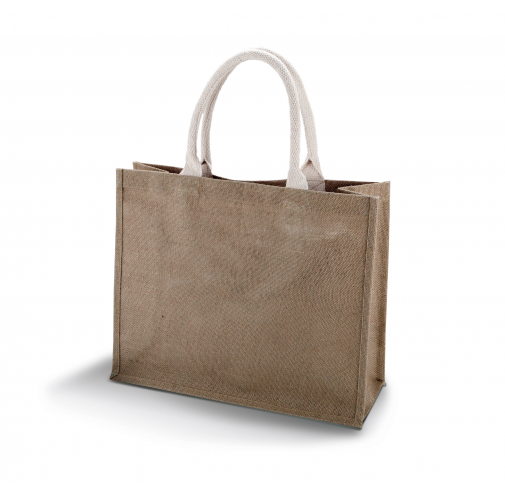 capuccino Bolsa de playa en yute