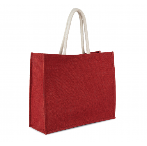 red clay Bolsa de playa en yute